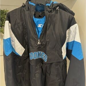 Rookies Black and Blue Windbreaker for Men
